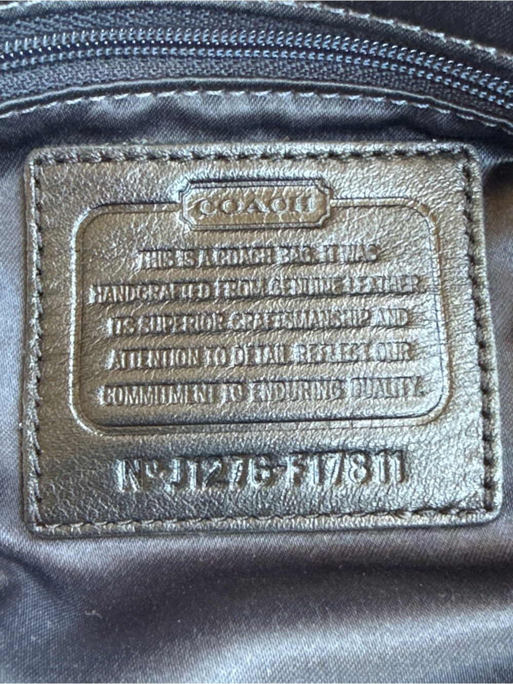 Coach Vintage Chelsea Jayden Black Leather Carryall Bag #17811 - Excellent! - Picture 12 of 15